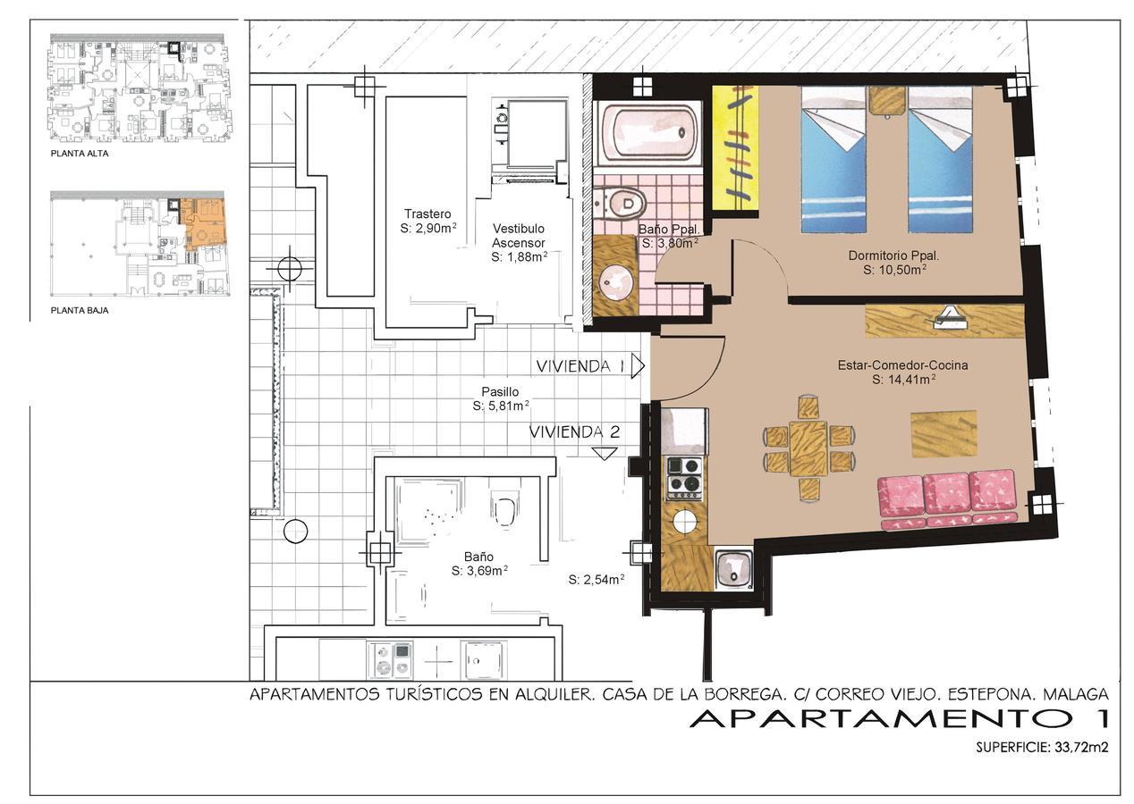 Apartamentos Turisticos Casa De La Borrega Estepona Bagian luar foto